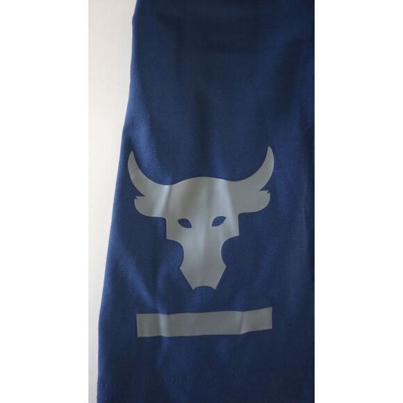 Under Armour 1353900 408 Mens Sz M Blue Project Rock HeatGear Compression Shorts - Picture 4 of 7